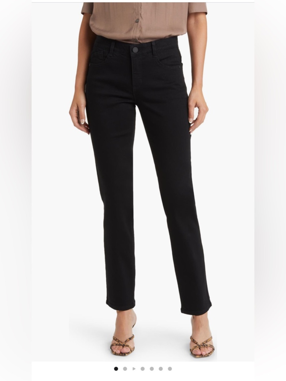 Wit & Wisdom Black Straight Leg Pants, size 6